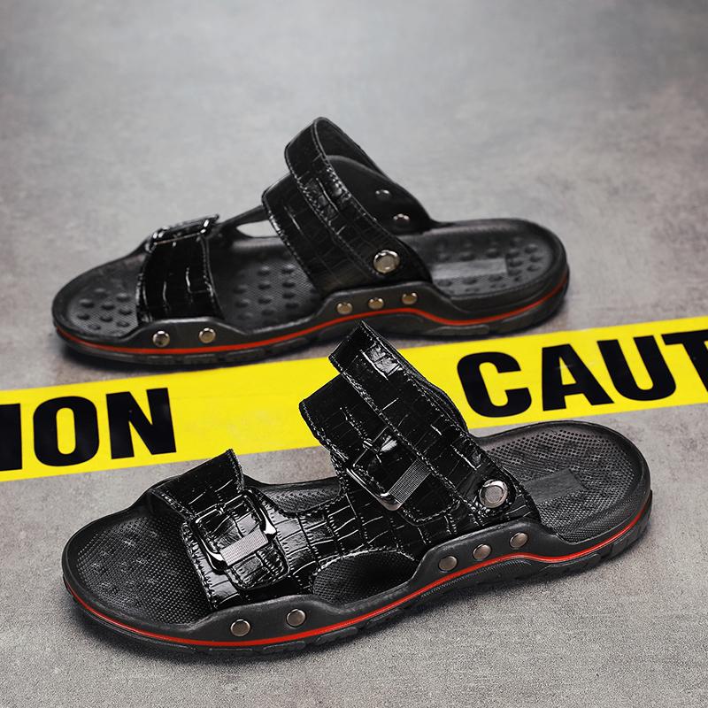 Модные мужские сандалии Мужские тапочки Обувь для мужчин Плоские сандалии Мягкие и удобные Для ношения в помещении и на улице Износостойкие Нескользящие Новые