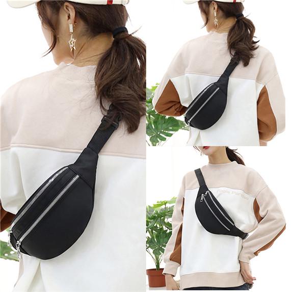 Women Fashion Waist Bag Pack Oxford Hip Bum Bag Men Banana Bag Belt Pocket Bag