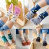 Boys Girls Cute Cartoon Five Fingers Sock Kids Breathable Toe Cotton Hosiery