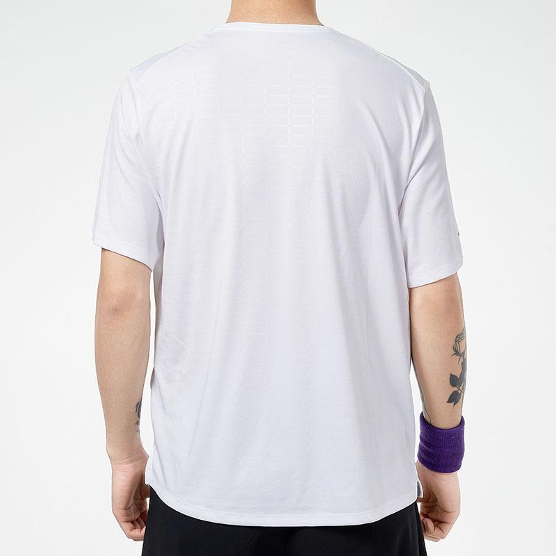 Nike Dri-FIT Training Быстросохнущая футболка с круглым вырезом и короткими рукавами, мужские топы, белые DA1318-100
