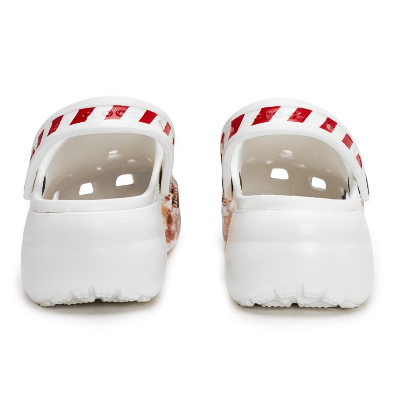 Crocs Классические сабо на платформе 811 Кола со льдом Специальная обувная коробка Съемные аксессуары Обувь с отверстиями Женские Белые Красные Коричневые.