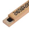 1Pc Bamboo Wood Incense Stick Holder Burning Joss Insence Box Burner Ash Catcher HFMQV 25-26s