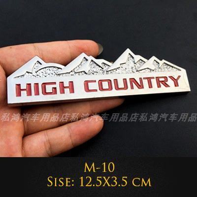 3D Metal Emblem 4X4 Trail Rated Badge High Country Logo Stickers For Jeep Wrangler Patriot Car Styling Car Stickers Accessories po1