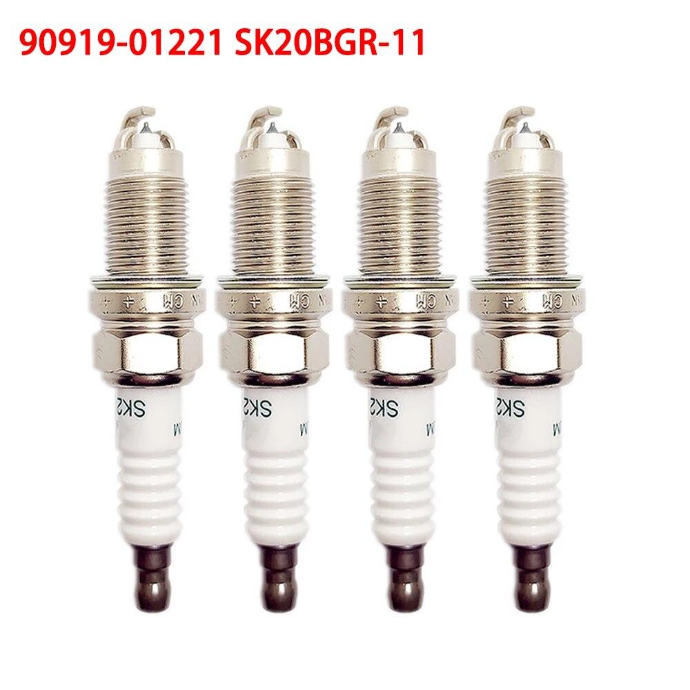4/6 шт. 90919-01221 иридиевая свеча зажигания SK20BGR11 для TOYOTA VISTA ISIS ALLION AVENSIS GAIA CALDINA 2.0L 1AZ-FSE 1AZFSE 1AZ-FE
