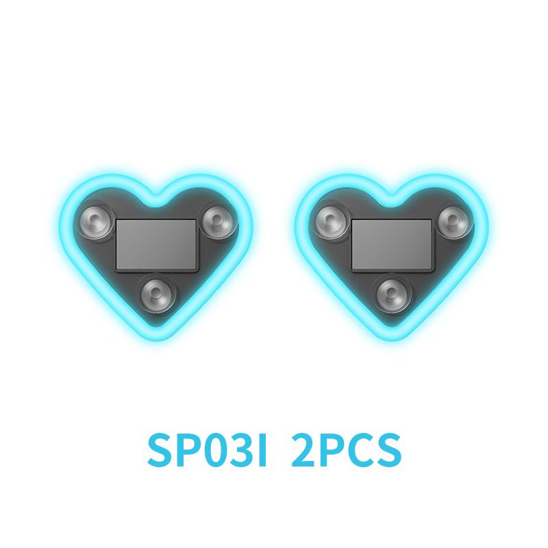 Автомобильный солнечный салонный неоновый светильник в форме сердца, атмосферный светильник, украшение, светодиодный светящийся в форме сердца атмосферный светильник на окно автомобиля