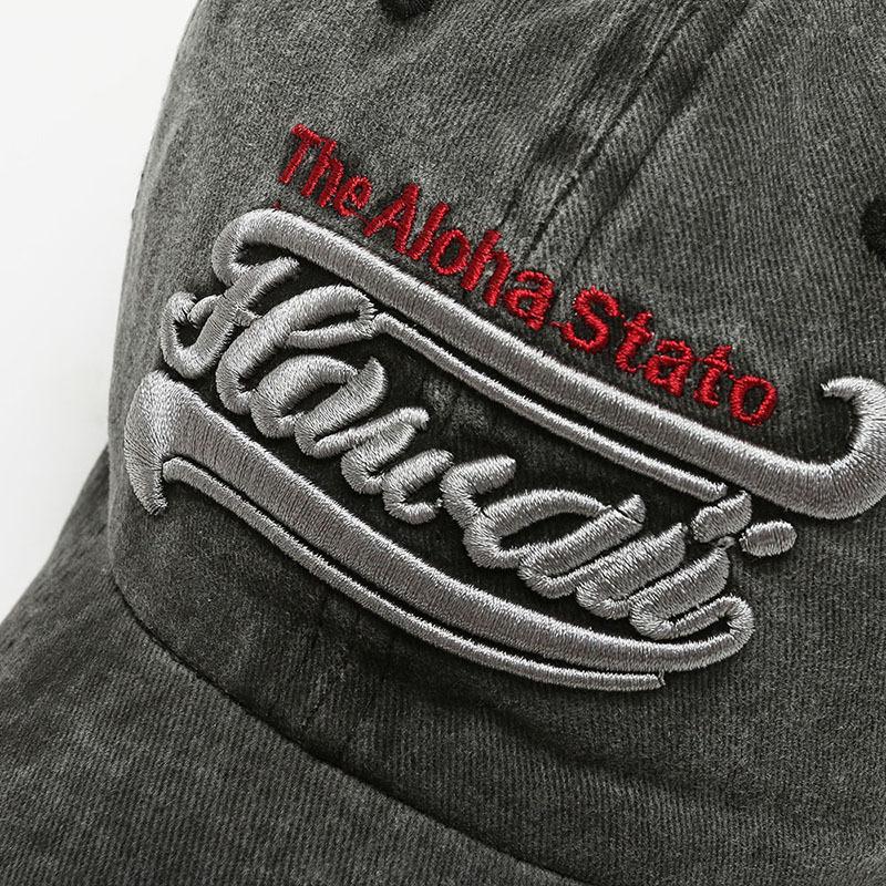 Hat Men's Spring and Autumn Washing Embroidered Alphabet Baseball Cap Retro Peaked Cap Women's Casual Shade Sports Sun Hat