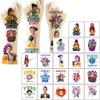 20 штук K-pop наклеек-татуировок «Охотники на демонов», Смешная аниме-игра, Мультяшный боди-арт, Временные поддельные татуировки, Детская игрушка для DIY,