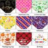 Weewooday 9 Pcs Holiday Dog Bandanas Valentine's Day St' Patrick's Day Easter Bandanas Birthday Scarf Adjustable Large Pet Washable Scarves for Large