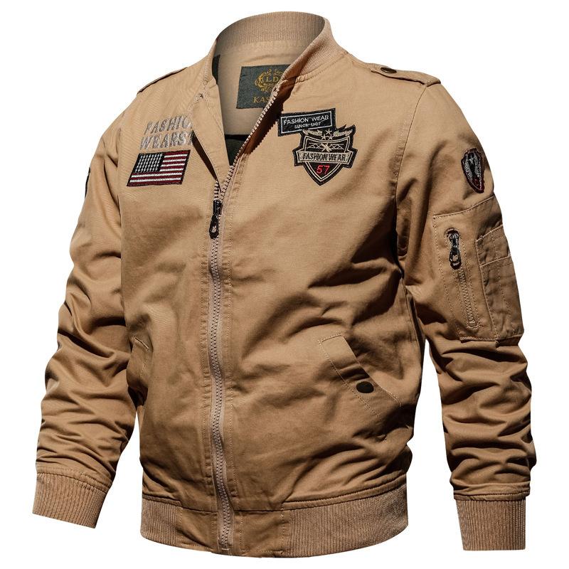 Весенне-осеннее мужское пальто большого размера Air Military Jacket Men
