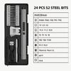Precision Electric Screwdriver Set 30 In 1 LED Mini Power Tools 5 Torque 5/32 Inch Hex Magnetic Bits for PC Phone Glasses Repair