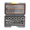 14pc Damaged Nut Extractor Slip Tooth Sleeve Damaged Screw Nut Removal Tool Accessory Set