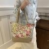 Large Size Beach Bag Fashion Folding Women Handbag Shoulder Bags Ladies Casual Flower Printing Shopping Tote