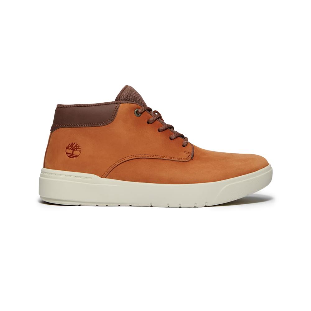 Мужские кроссовки Timberland Senica Bay Mid Красно-коричневые_Tb0A69M1Em51