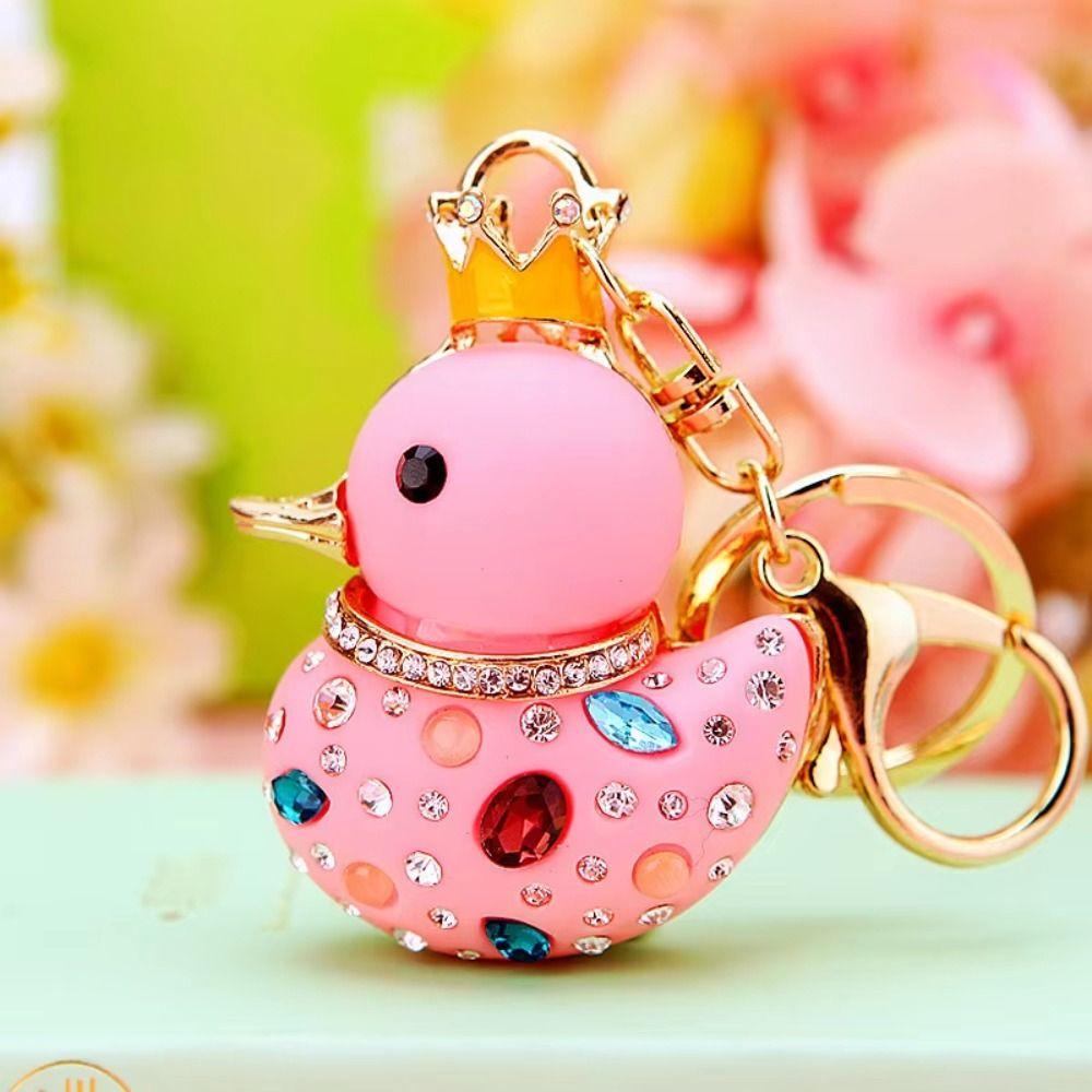 Colorful Yellow Duck Keychain Bag Pendant Animal Key Ring Duck Pendant Jewelry Accessories