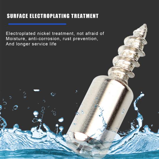 20/50/100 шт. Саморезы, опорные штифты для ламината, самосверлящие полочные штифты с нескользящей втулкой для мебели, книжного шкафа, гардероба