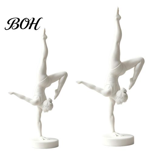 Элегантные подарки для любителей танца 3D-печатная фигурка для художественной гимнастики, Современная минималистичная арт-скульптура, Украшения для рабочего стола дома и в офисе, Стойка на руках, Балет
