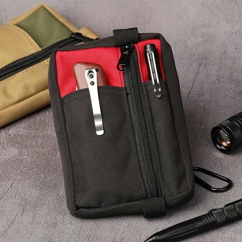 Tactical Portable Outdoor EDC Tool Storage Pouch, Mini Zipper Wallet Coin Purse, Made of Oxford Fabric, Suitable for Outdoors