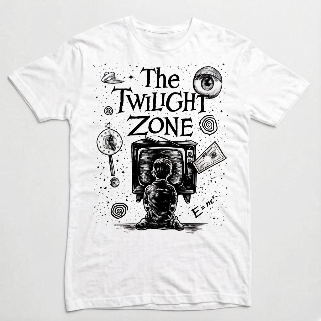 Midnight Realm Poster Print TShirt Patterned ShortSleeved Shirt Suitable for Both Unisex and Women Streetwear