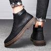 Зимние ботинки мужские водонепроницаемые короткие ботинки до щиколотки мужские высокие ботинки до середины голени осенне-зимние модные мужские ботинки на шнуровке