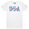 VOICEART USA Стиль Типографики Премиум Графическая Футболка с Коротким Рукавом