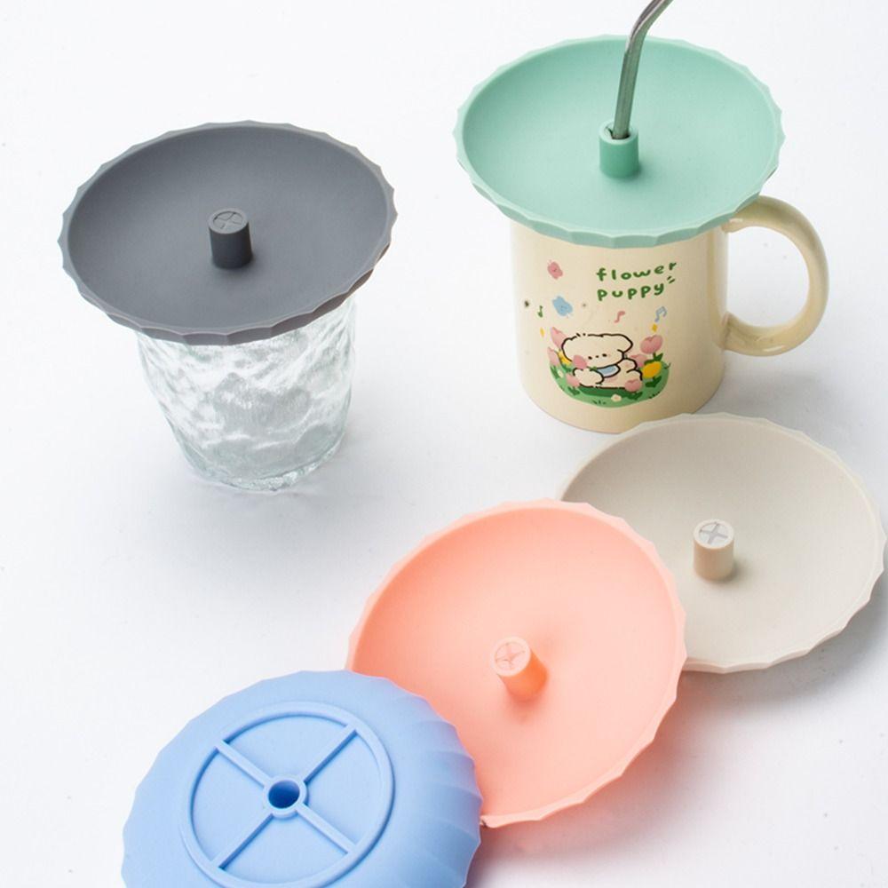 Силиконовый чехол для стакана с трубочкой, защитный чехол от проливания, универсальная крышка для стакана с трубочкой, аксессуары для стакана