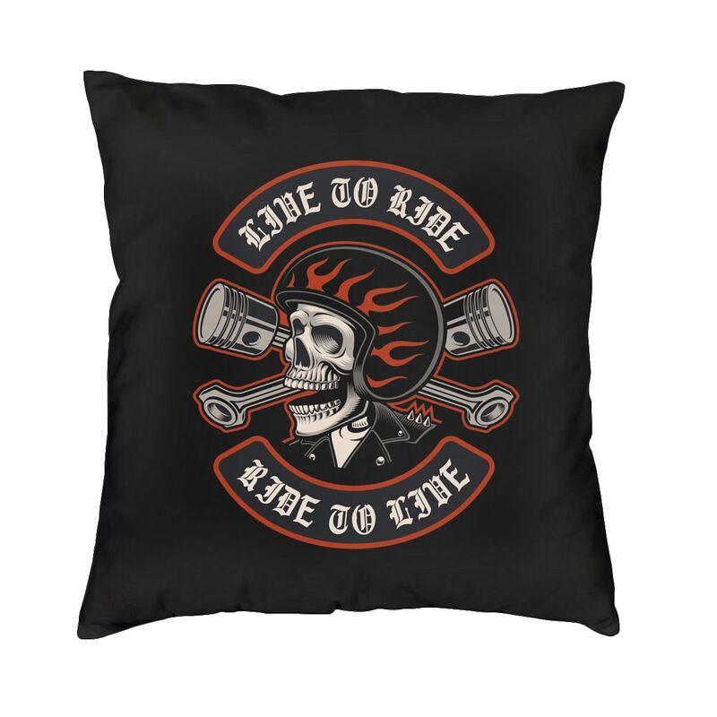 Day Of The Dead Sugar Skull Square Pillowcover Decoration Cushion Cover Throw Pillow for Sofa Doublesided Printing