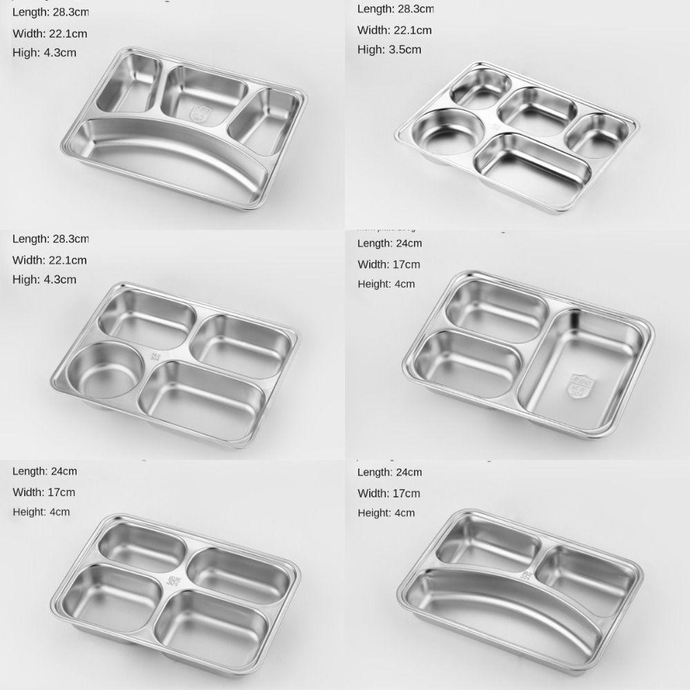 Thickened Fast Food Plate Stackable Lunch Container Tray Rectangular Breakfast Plate  Restaurant