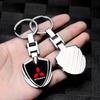 Брелок-эмблема автомобиля 3D металлические брелки Защита для Mitsubishi outlander Sport Mirage Eclipse cross Pajero ASX Lancer Eclipse