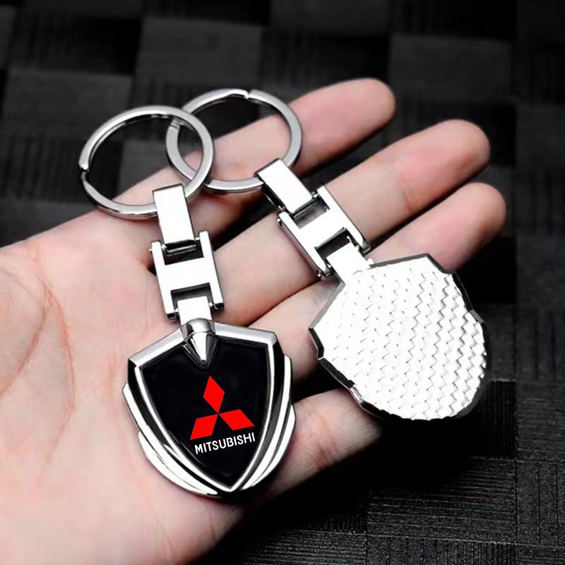 Брелок-эмблема автомобиля 3D металлические брелки Защита для Mitsubishi outlander Sport Mirage Eclipse cross Pajero ASX Lancer Eclipse