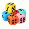 6Pcs 3.8/6/8CM Giant EVA Foam Dice Rounded Corner Six-Sided Large Dice Gaming Dice Toy Board Game Prop Game Casino Themed Party Decoration