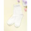 Popcorn Kiki Women S baSic Mid Length SockS Ivory