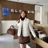 New Lapel Embossed Down Cotton-padded Women's Short Fashion Age-reducing Light Cotton-padded Women's Cotton-padded Jacket
