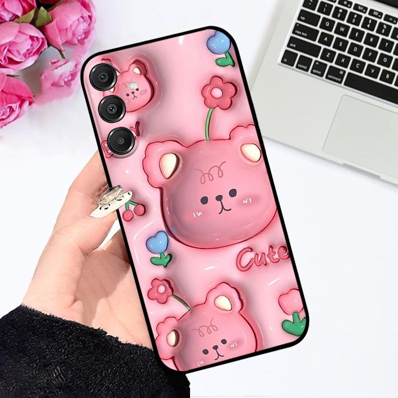 Для Samsung A16 Чехол A16 4G 5G Цветная Печать Ударопрочный Силиконовый ТПУ Чехол для Телефона Для Galaxy A15 Милый Астронавт Бампер Capa