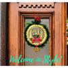 (1 pc) Christmas Decoration Wreath Wall Hangings for Home Front Door Wall Room Xmas Party Decorations Merry Christmas Decorative Items