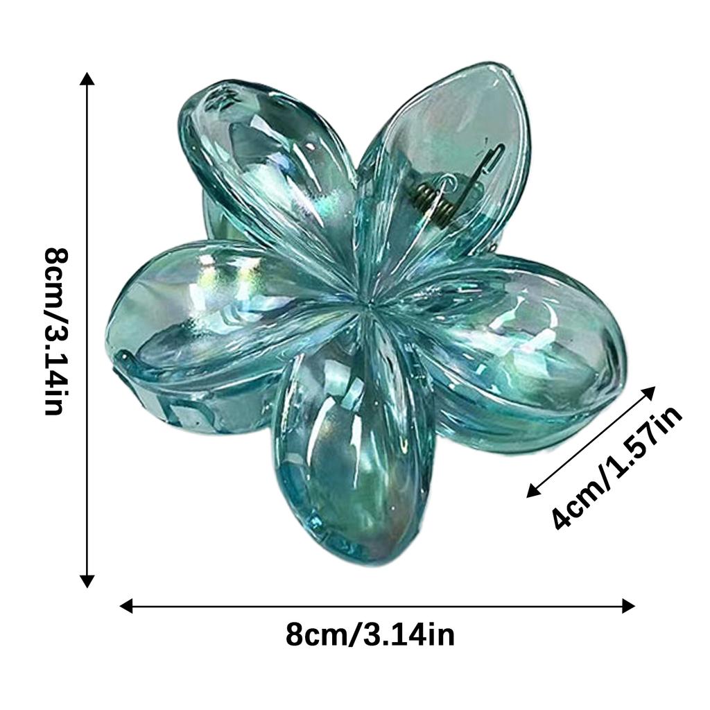 Гавайские заколки-крабы с цветами, отпускные заколки для волос в виде яиц и цветов, гавайские пляжные крабы, богемная заколка для волос для девочек, красочный аксессуар для волос