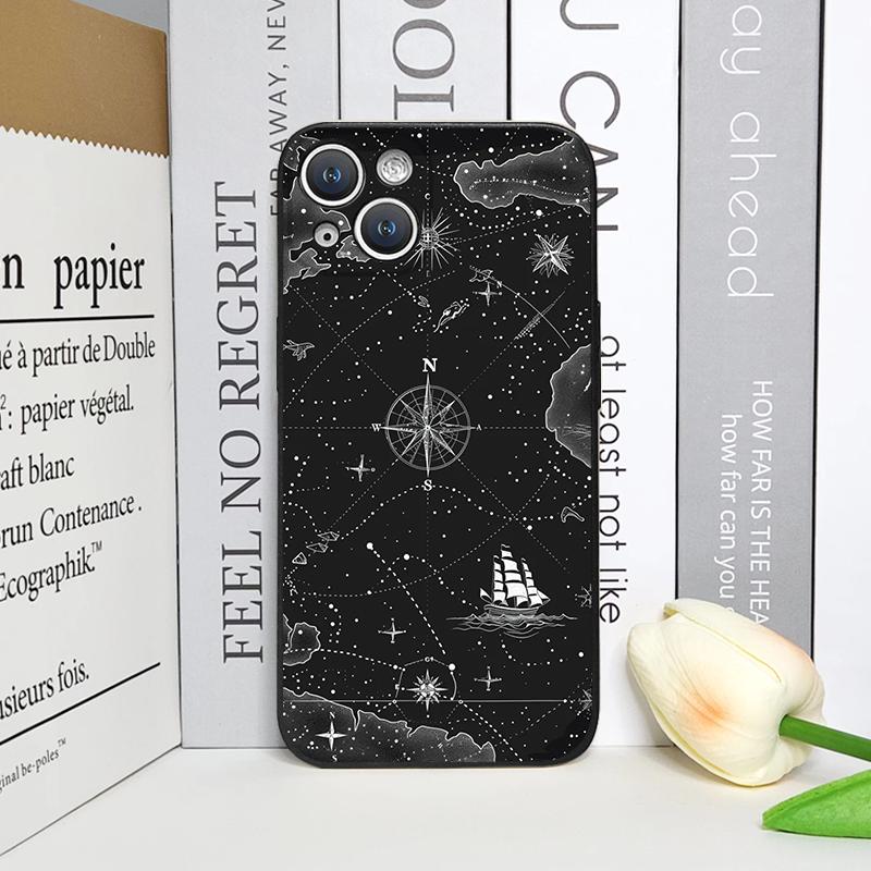 Модный Чехол для Телефона с Картой Мира и Самолетами для Путешествий для IPhone 16 15 12 11 14 13 Pro Max 13 Mini 16e 7 8 14 Plus XR X XS SE2 Мягкие Чехлы
