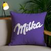 Funny Mi-olka Purple Pillow Case Anti-dustmite Invisible Zipper Sofa Bed