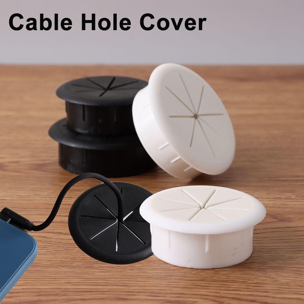 Furniture Threading Box Cover Line Outlet Port Desk Cord Grommet Wire Hole Cover Cable Organizer