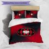Eintracht Frankfurt Football Printed 3 Pieces Bedding Set, Comfortable Skin Friendly Bedroom Duvet Cover Set