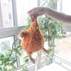 1 шт. Милая Мягкая Плюшевая Курица Декор для Дома Куклы Пенал Симуляция Забавные Плюшевые Куриные Игрушки Пенал для Ребенка Рождественские Подарки