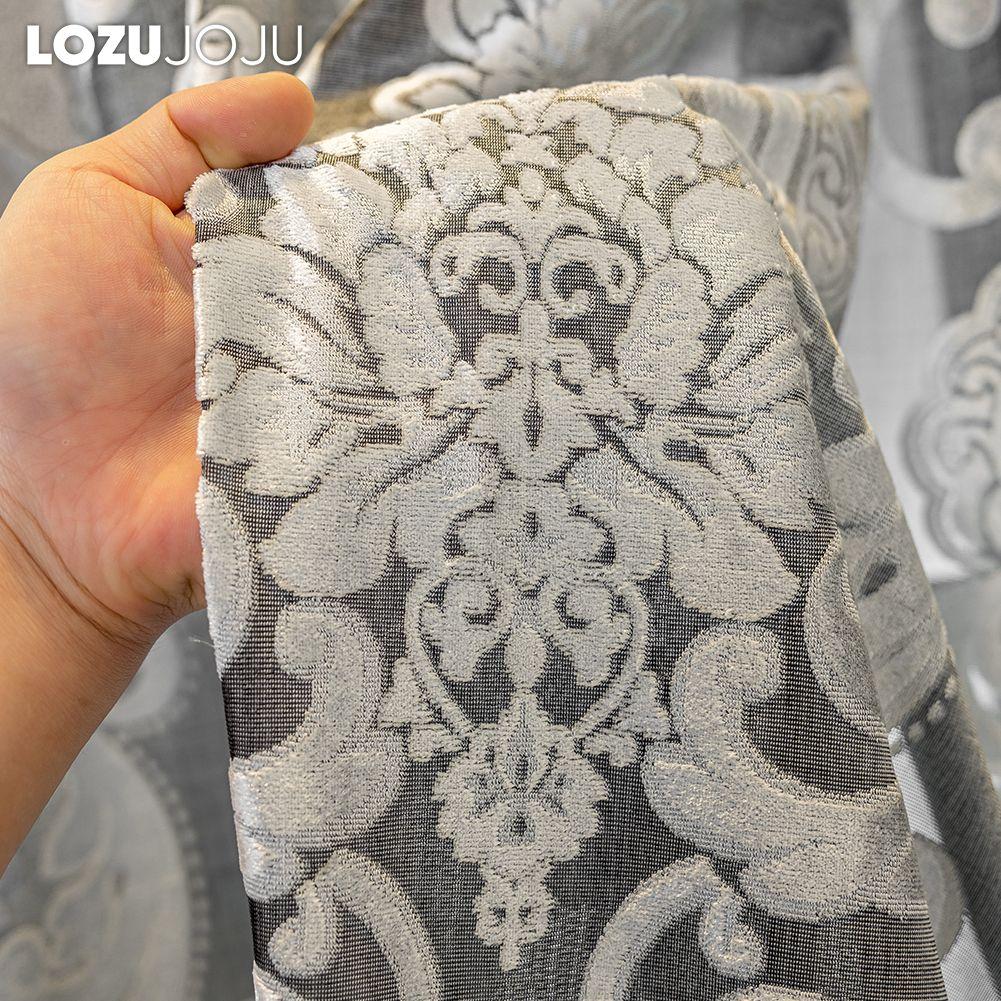 1 шт. LOZUJOJU 40-70% затемнение европейский стиль универсальный роскошный жаккардовый кольцевой тип прозрачные шторы для гостиной спальни домашний декор