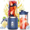 Portable Blender 400ml, USB Rechargeable Personal Juicer with 6 Blades and Travel Lid