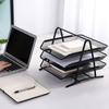 Office A4 Paper Desk Organizer,Document File Letter Book Brochure Filling Tray Rack,Shelf Carrier Metal Wire Mesh Storage Holder