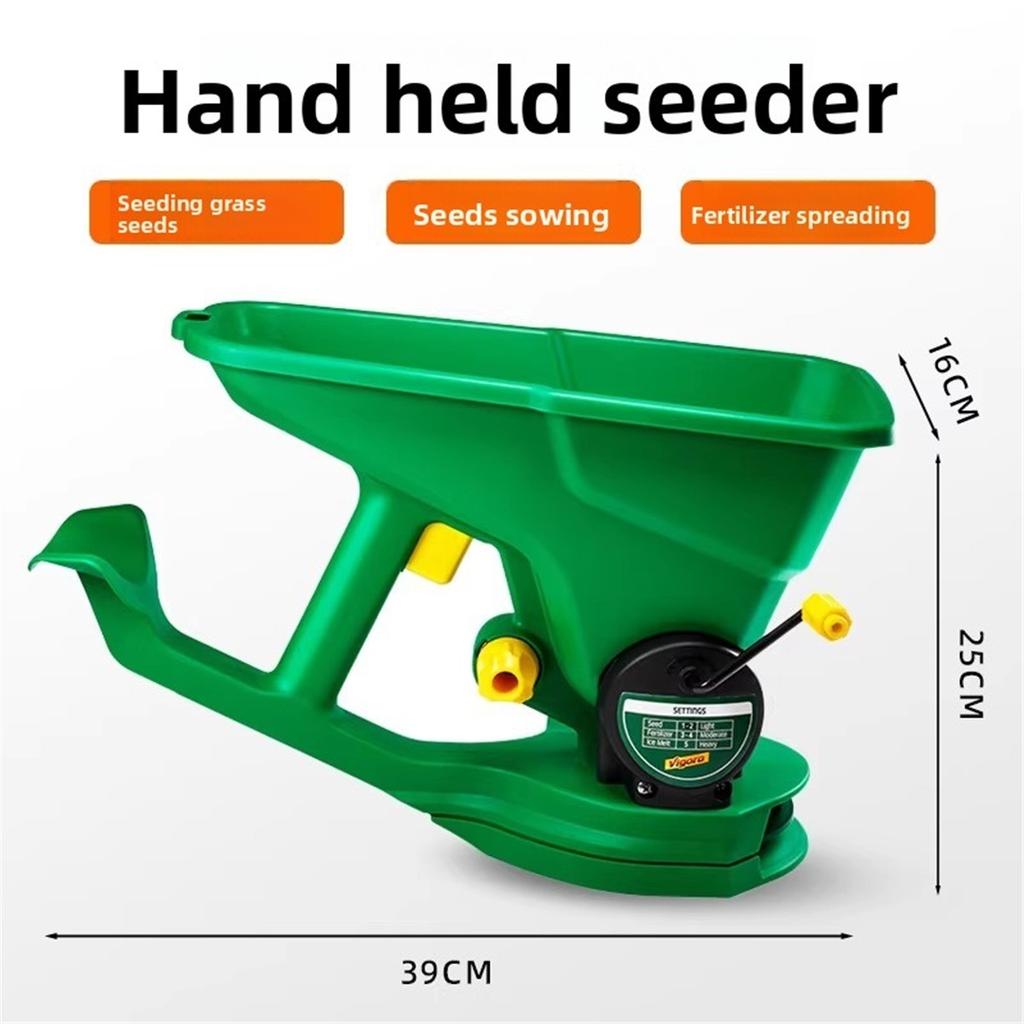 Handheld Grass Seed Spreader Manual Lawn Seeder for Corn Fertilizer Automatic Garden Sowing Portable Granular Spreader Planter