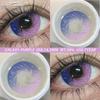 Eyeshare Цветные контактные линзы 1 пара каждый год Натуральные линзы для глаз Карие линзы Красивые мягкие линзы для глаз Красивые линзы для зрачков Фиолетовые линзы Модные розовые линзы