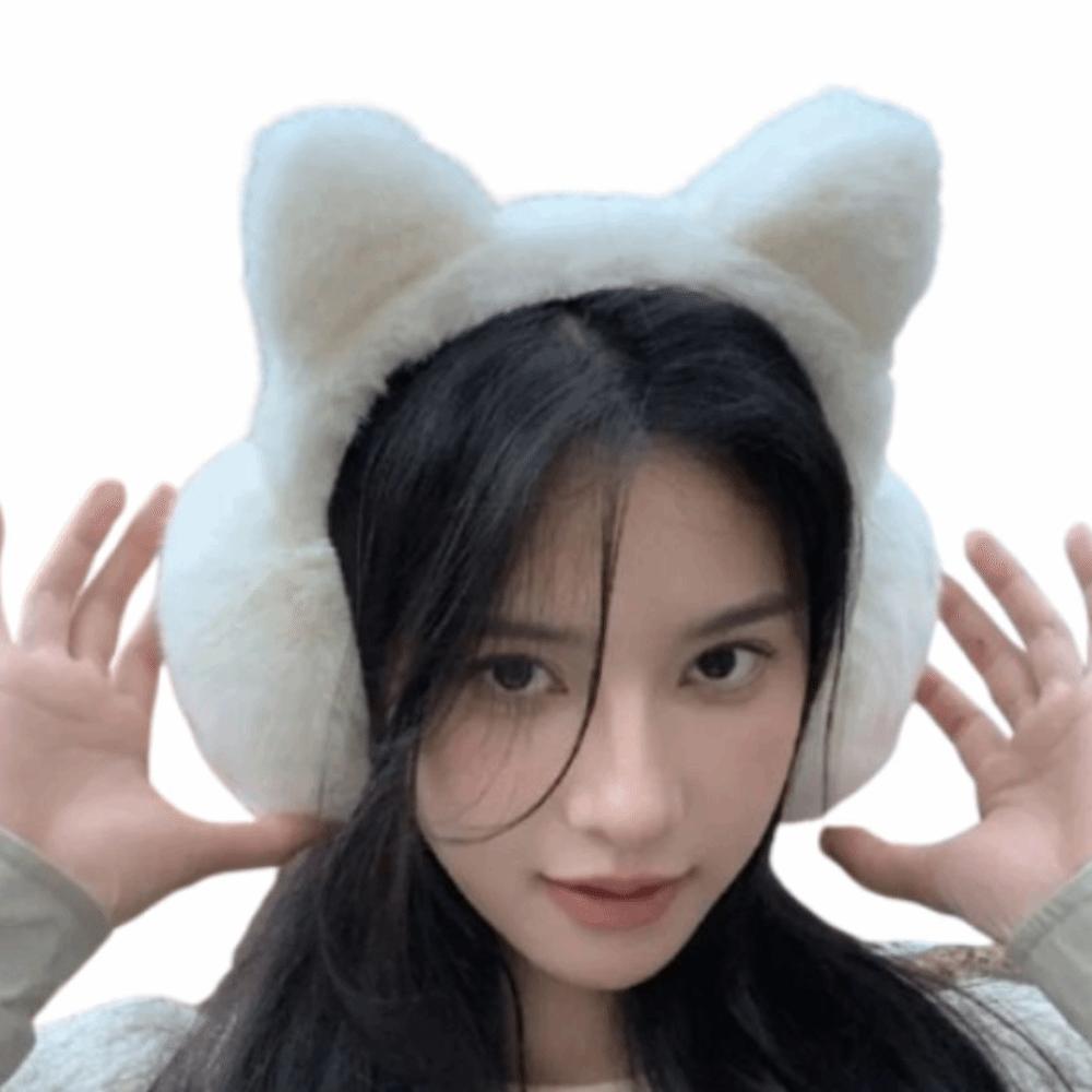 Windproof Cat Earmuffs Foldable Cold-proof Ear Mask Fashion Cute Ear Cover Holiday Gifts