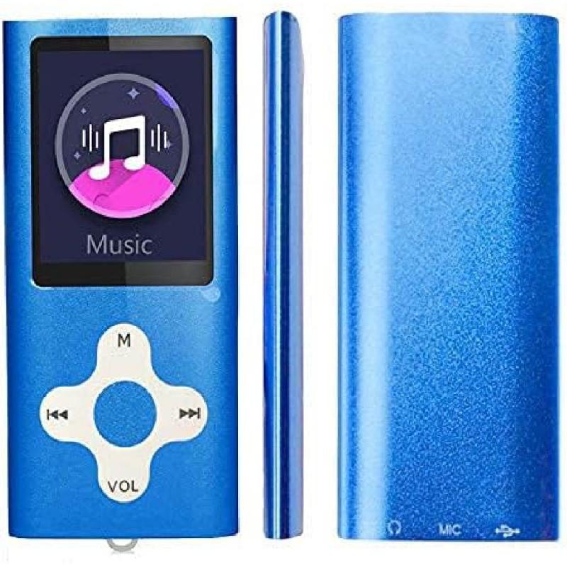 Mp3-плеер, музыкальный плеер с картой памяти 16 ГБ Портативный цифровой музыкальный плеер/видео/запись голоса/FM-радио/устройство для чтения электронных книг/средство просмотра фотографий/1.8