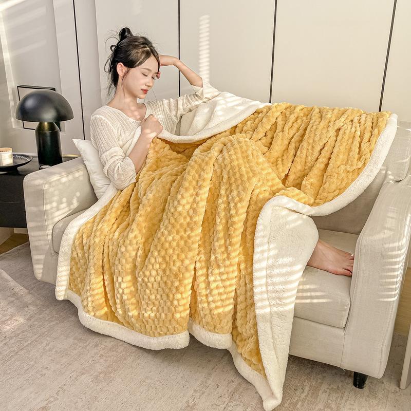 Утолщенное флисовое одеяло из черепаховой шерсти, овечьего флиса, фланелевое одеяло из кораллового флиса, офисное однотонное однотонное одеяло