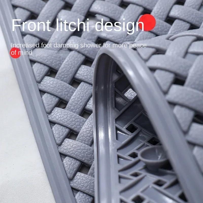 Экологически чистый и не имеющий запаха противоскользящий коврик для ванной Коврик для душа Коврик для ног в ванной Унитаз с присоской, мягкий