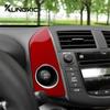 Наклейка из настоящего мягкого углеродного волокна для Toyota RAV4 2006 2007 2008 2009 2010 2011 2012 LHD RHD Боковая часть панели центральной консоли автомобиля